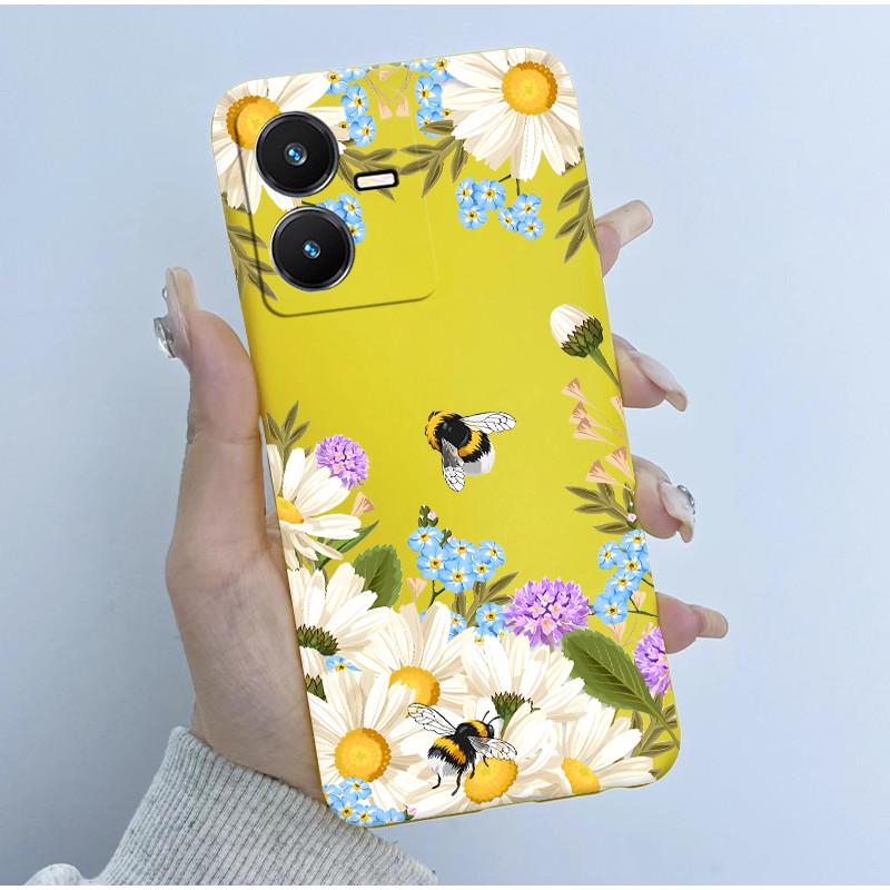 Чехол для Vivo Y22 Y22s Y35 Милый Астронавт Панда Мягкий ТПУ Силиконовый Чехол для телефона для vivoY22s Y 22s V2206 V2207 Y 35 V2205 Coque