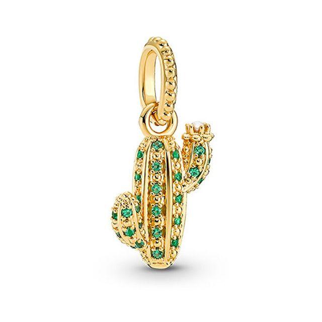 New Copper Butterfly Cactus Bee Honey Four-Leaf Clover Pendant Charm Bead Fit Original Bracelet Trinket Diy Women Jewelry