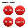 4PC 52mm Epoxy Car Styling Wheel Center Hub Caps Emblem Badge Stickers For MINI COOPER One S JCW R50 R53 F55 F56 R57 R58 R59 R60 mjewr55