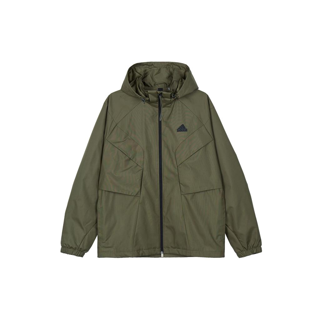 Adidas Urban Outdoor Jacket With Plain Logo Men Jacket Rock-Layer-Olive-Green IS0451