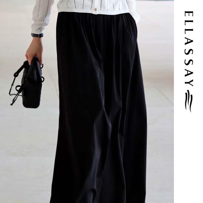 ELLASSAY Women's Slimming Wide-Leg Pants