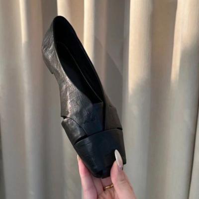 Модные балетки, женская обувь с мелким вырезом, 2025, новая осенняя кожаная обувь, модные повседневные классические кроссовки, удобные элегантные мягкие zapatillas mujer