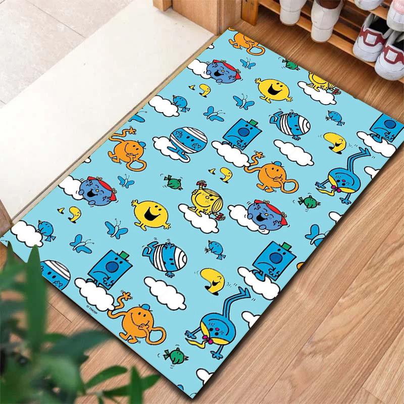 Mr. Men Little Miss Carpet Rug for Living Room Bedroom Home Sofa Decoration,Kids play Non-slip Floor Mat