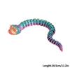 3D Printed Figures Movable Joint Snake Decoration Creative Reptile Snake Fish Tank Landscaping Figurines Crafts Gift Ornament