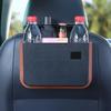 Foldable Car Storage Organizer Waterproof Seat Back Hanging Trash With Small Table Convenient Auto Storage Bag