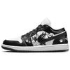 Air Jordan 1 Износостойкие Нескользящие Низкие Винтажные Баскетбольные Кроссовки Женские Черно-Белые DC0774-101(Команда181-1)