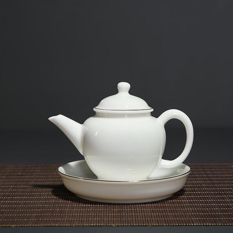 Suet Jade Porcelain Kung Fu Teapot