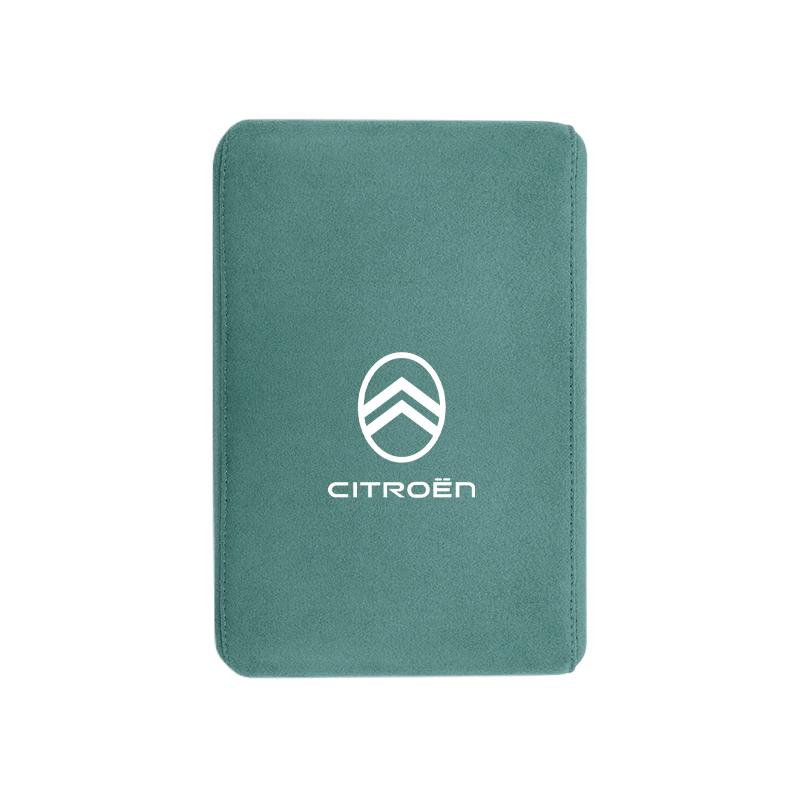 WSAU4 Car Armrest Box Heighten Pad Suede Arm Rest Cushion For Citroen C4 C3 C5 C5X e-C4 X e-C3 C-Elysee Berlingo C1 C6 C2 C-Crosser