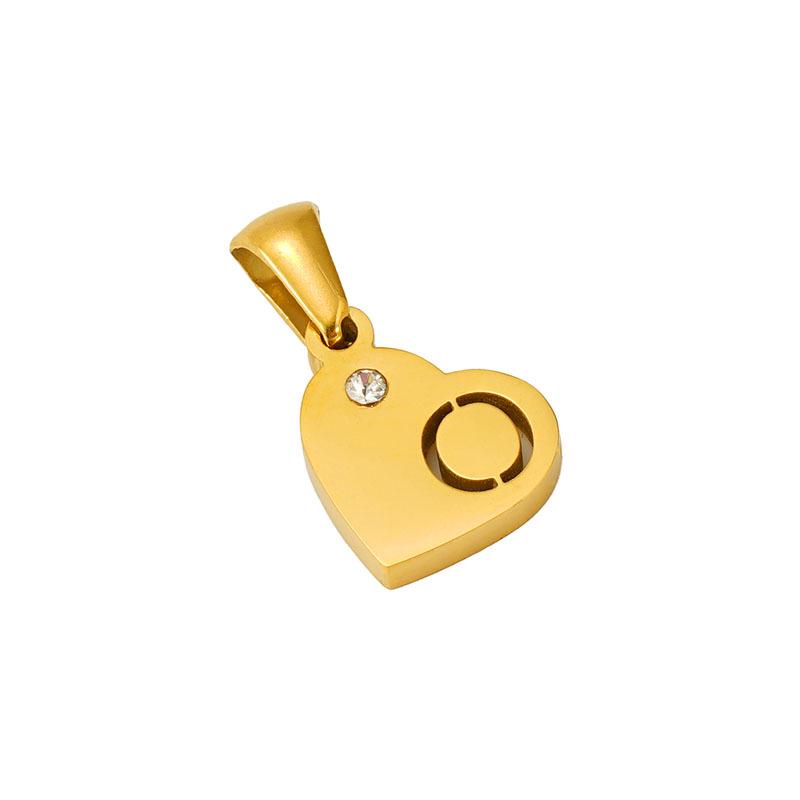 Подвеска «Любовь» из 26 букв: Ожерелье с инициалами в форме сердца из нержавеющей стали для женщин