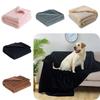 Durable Waterproof Pet Blanket Thick Flannel Plush Sherpa Design Perfect For Dog Beds And Lounging