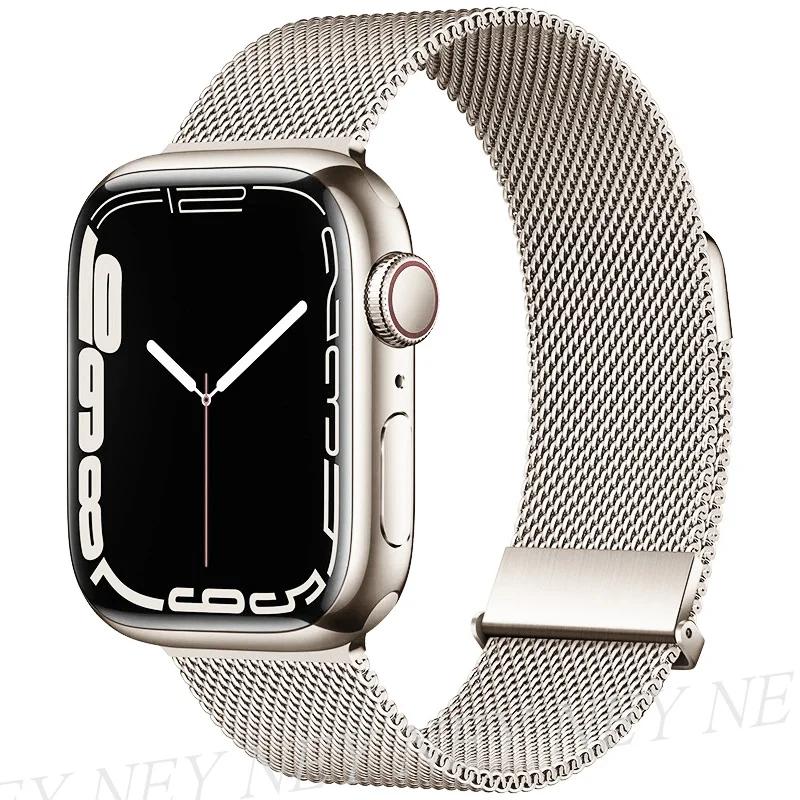 Milanese Loop for watch bands 44mm 40mm ultra 2 band 49mm 45mm 41mm 42-38-44mm strap bracelet iwatch series 8 7 6 SE 5 4 3
