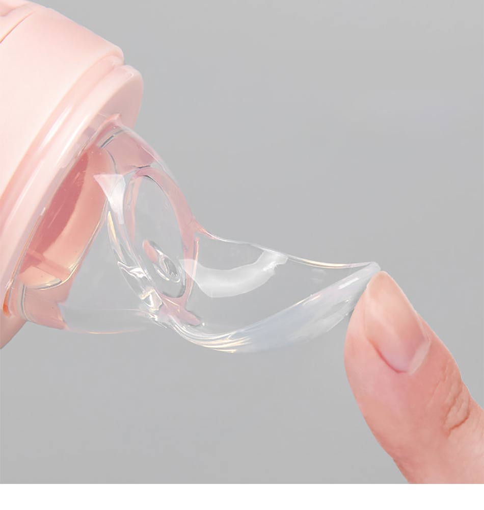 2 In 1 Baby Silicone Nipple Fresh Food Feeding Bottles Nibbler Learn Feeding Drinking Water Straw Handle Baby Food Feeder Set