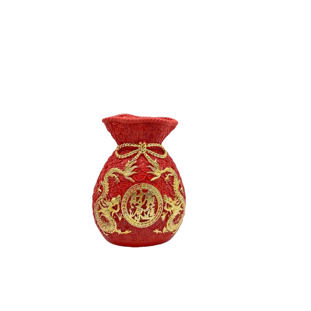 Украшение для вазы с колосьями пшеницы Zhaocai, подарочная сумка, винный шкаф для гостиной, украшение для дома из смолы на новоселье, креативная денежная сумка
