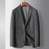 Autumn and Winter Thickened Wool Single West Men's Young and Middle-aged Light Luxury Business Suit Jacket