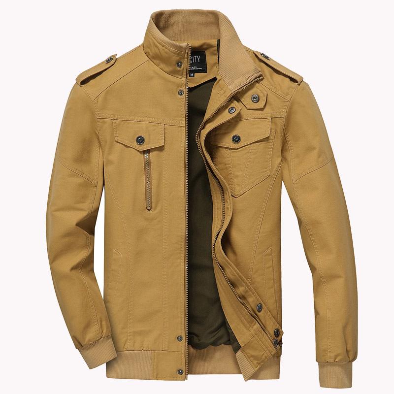 Новая осенняя хлопковая мужская куртка Military Tooling Plus-size Casual Coat