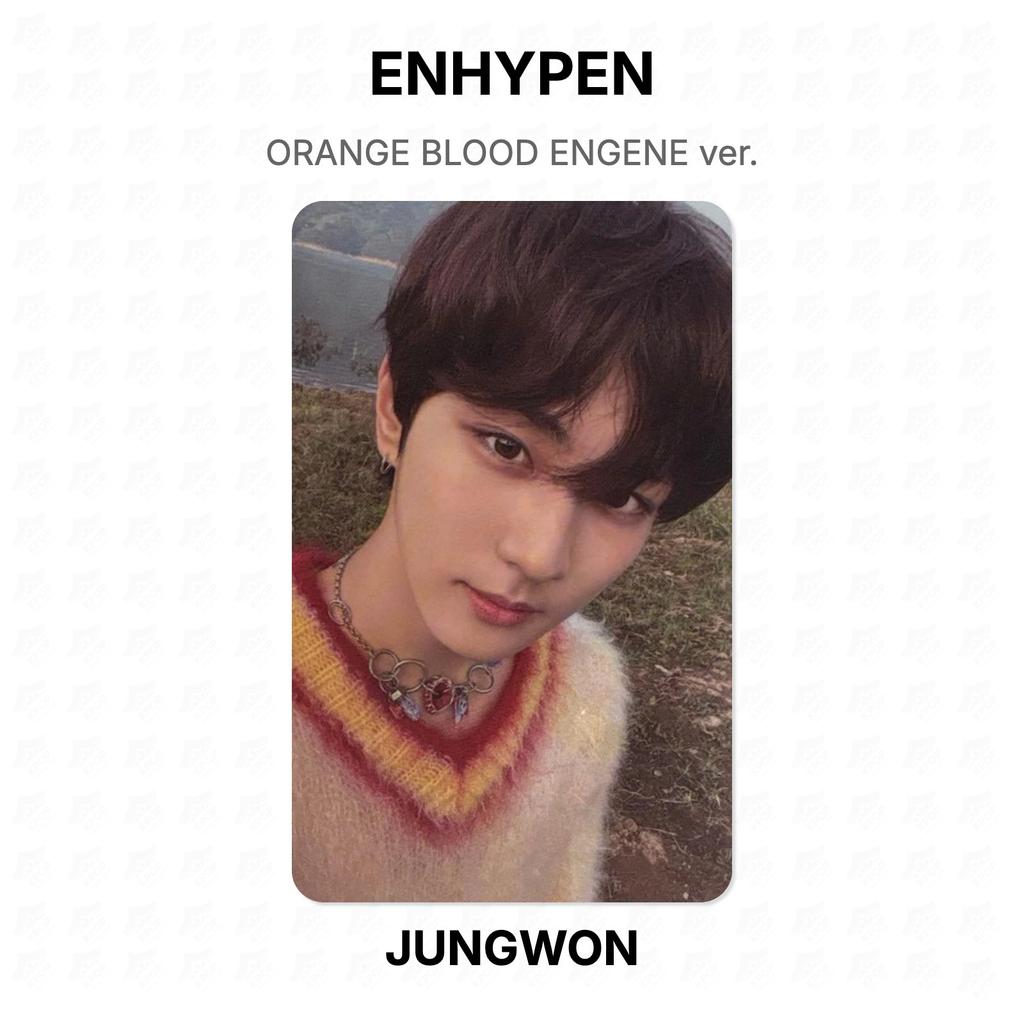 ENHYPEN ORANGE BLOOD ENGENE версия. Официальная фотокарта