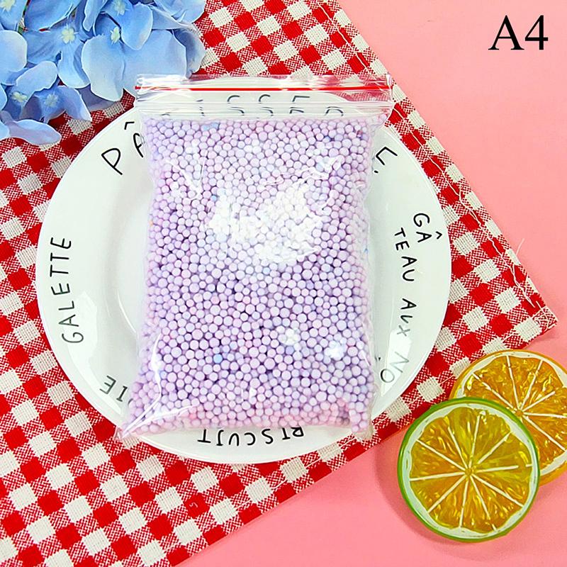 Практичный слайм-компаньон, наполненный пеной, снежинками, мешочек с частицами грязи, маленький шар Polaroid, частицы макарон