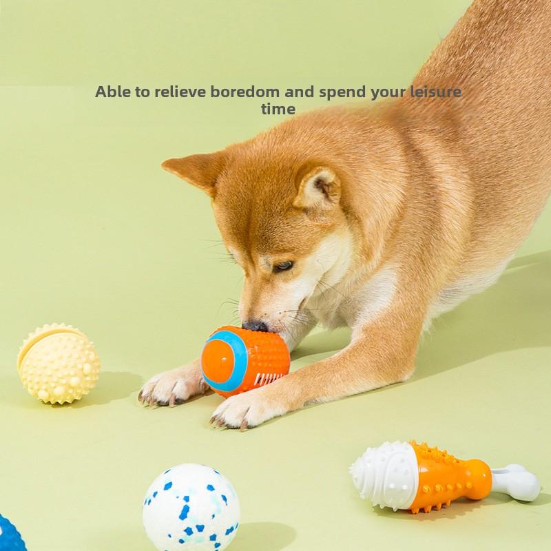 Dog Molar Toys Small and Medium-sized Dogs Puppies Large Dogs Bite-resistant Vocalizations Puppies Self-Hi Molars Pet Spherical Products