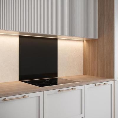 Креденца - SAINT GOBAIN - Матовый черный - Стекло - 45x60