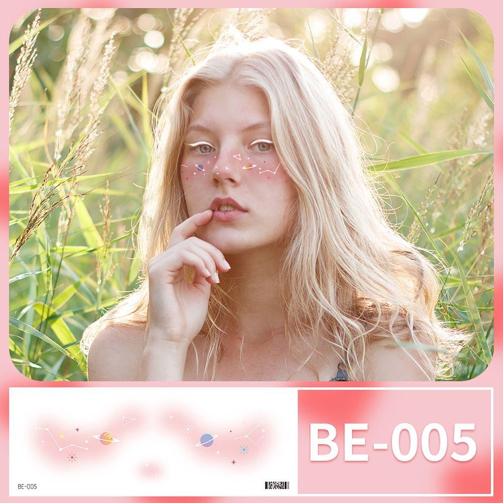 Временные татуировки макияж наклейки для лица наклейка для лица татуировка наклейка удобная татуировка для лица для девочек