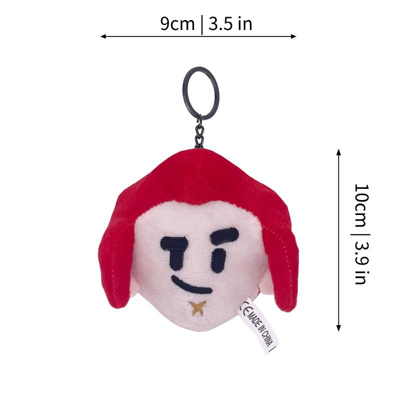 Очаровательный плюшевый брелок Спайк из Brawl Stars из мягкой короткой плюшевой ткани