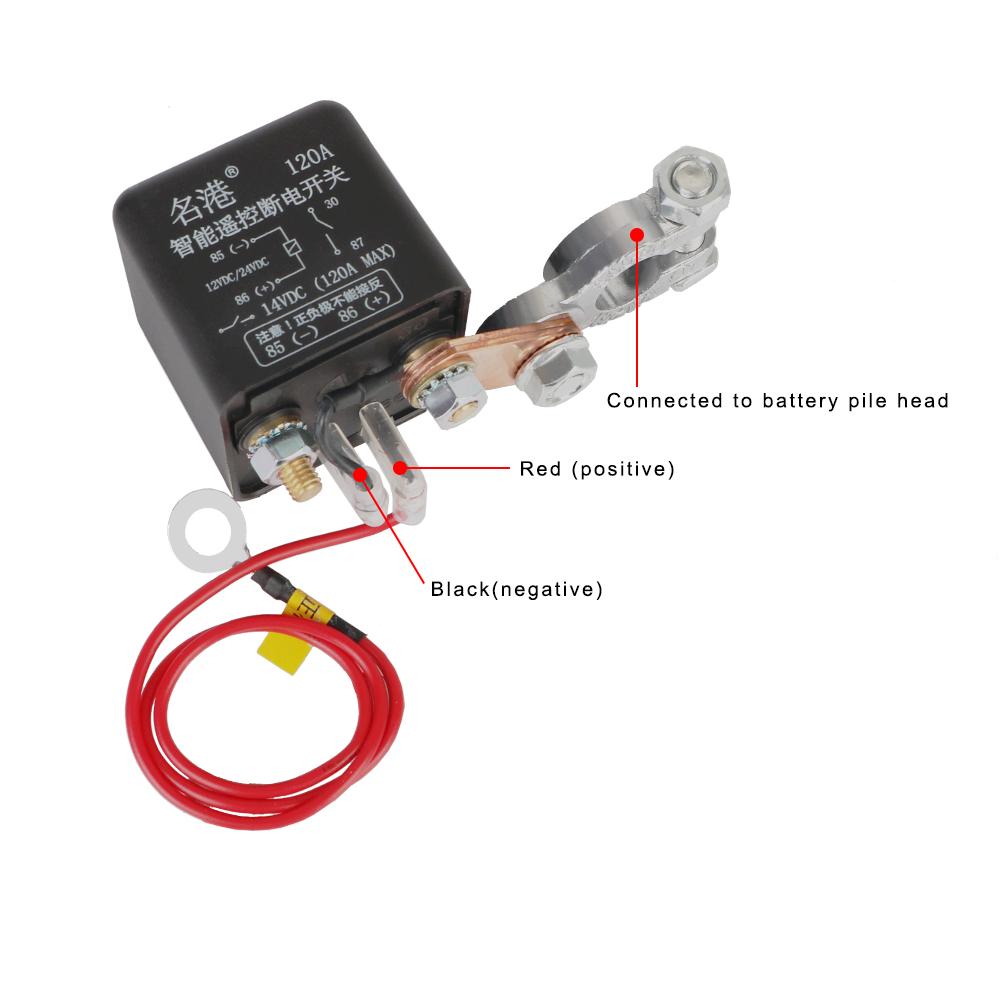 Универсальное реле выключателя батареи, встроенное 200A 120A, главные выключатели с разъединителем, 12 В, беспроводной пульт дистанционного управления, автомобильные аксессуары