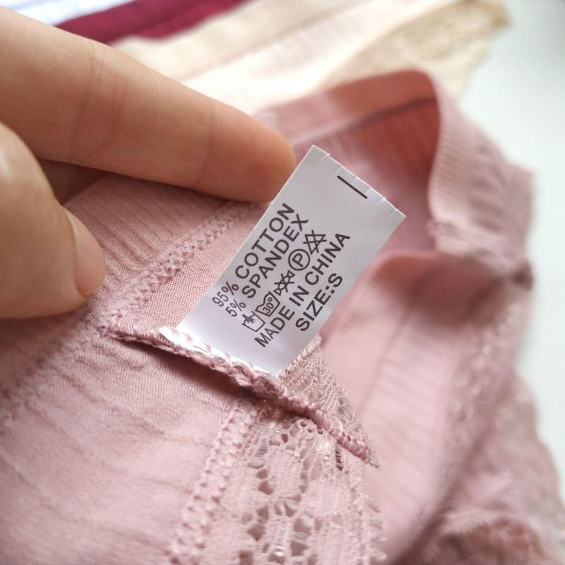 Sexy Women Solid Color Lace Thong Comfortable Cotton Underwear