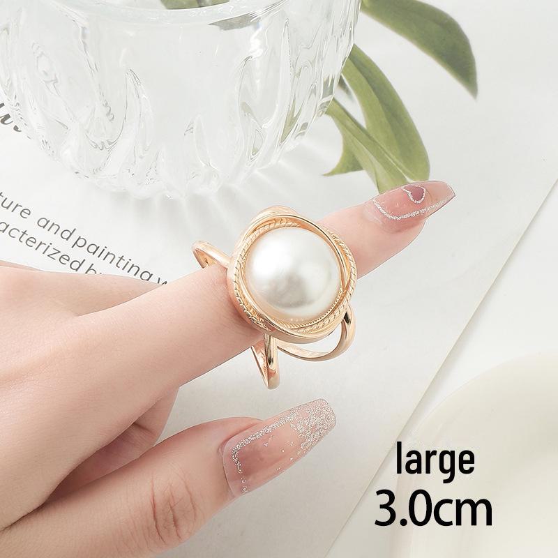 Elegant Pearl Scarf and Shawl Buckle: Dual-Purpose Fashion Accessory for Women