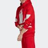 adidas Мужская повседневная свободная толстовка с капюшоном Originals с большим логотипом Trefoil Ярко-красная FM9907
