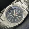 ПОДЛИННЫЕ ВИНТАЖНЫЕ МУЖСКИЕ ЧАСЫ SEIKO 5 AUTOMATIC JAPAN 7009A С ЧЕРНЫМ ЦИФЕРБЛАТОМ a701399-5 R206a-a701399