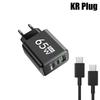 Быстрое зарядное устройство GaN 65 Вт USB C PD, настенный адаптер для 16 Samsung Galaxy S24, Quick Charge 3.0, многопортовое, для путешествий