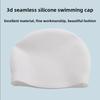 Унисекс 3D силиконовая бесшовная шапочка для плавания с логотипом