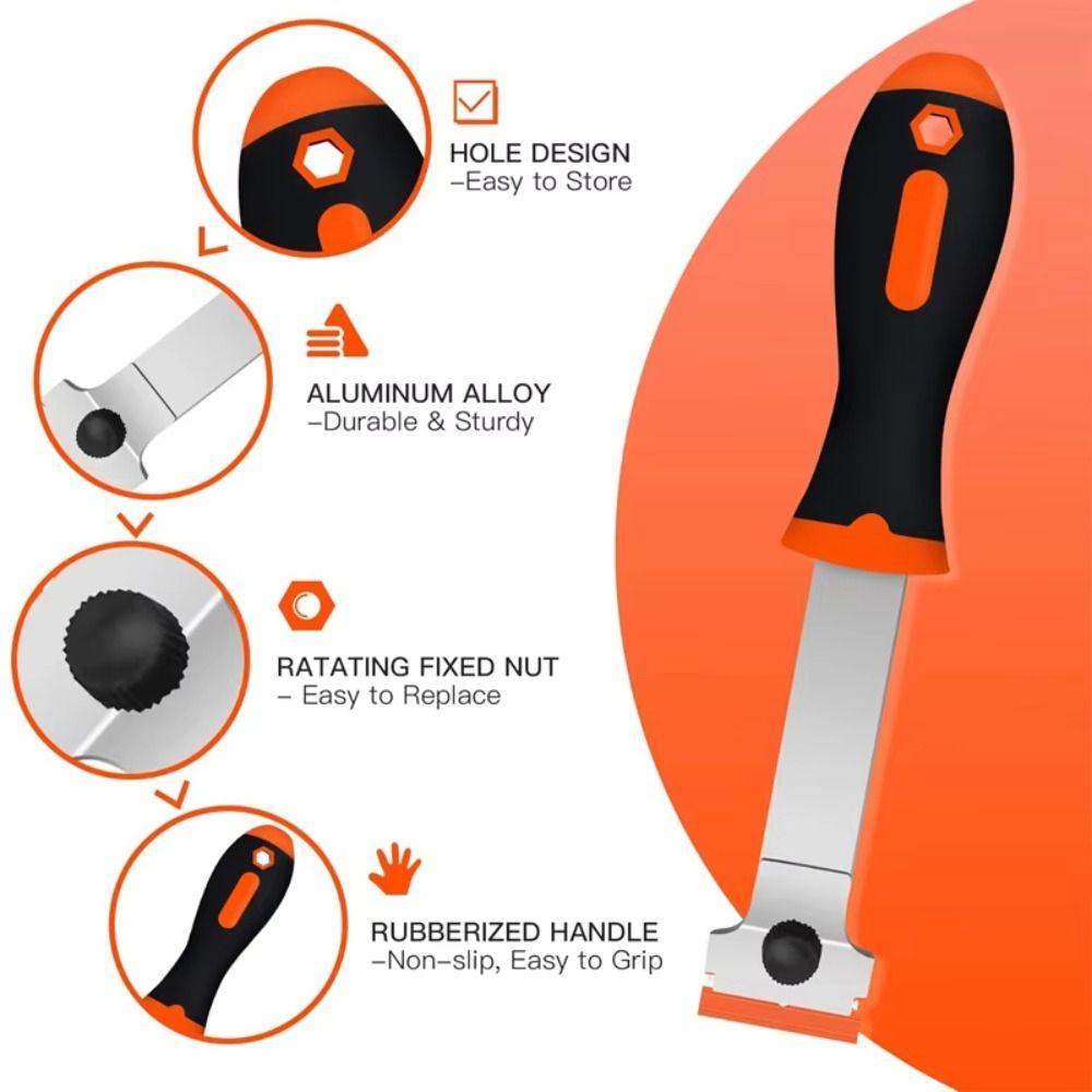 With Ergonomic Handle Tape Paint Remover Carbide Putty Scraper Paint Scraper Tool  Home Improvement