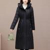 Fashion Winter Long Coat Female Warm Parkas Hooded Casual Thick Middle Age Women Jackets