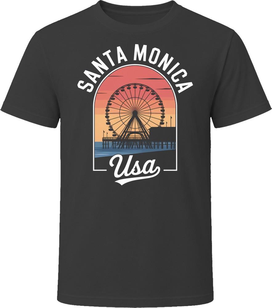 Santa Monica Usa Tourist Vacation Gift T T Shirt