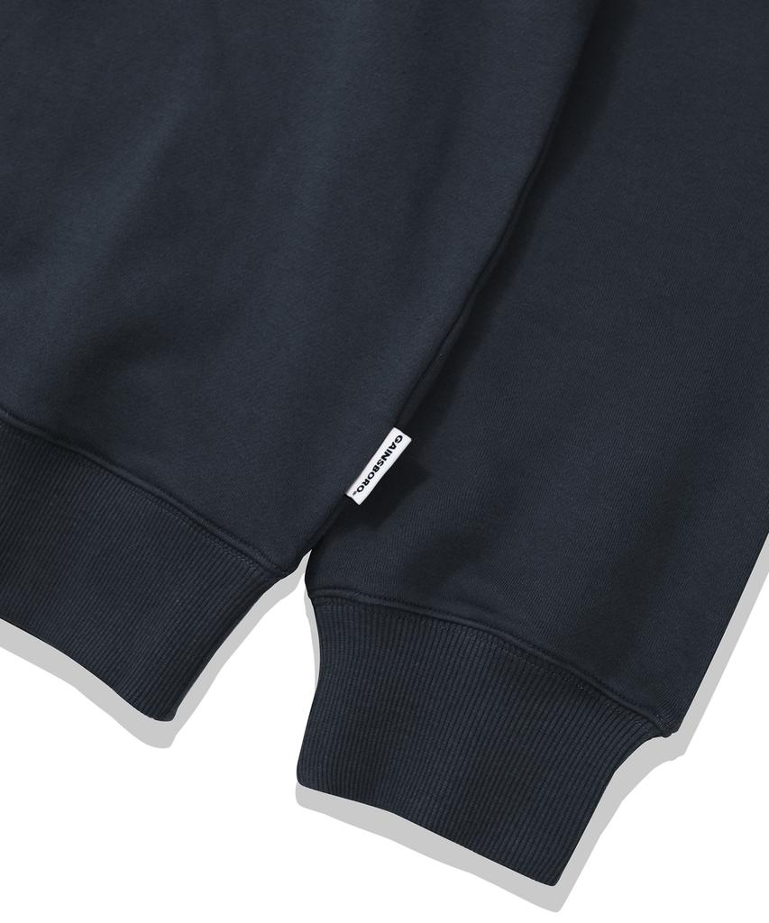 GAINSBORO Golden Logo Sweatshirt_Navy