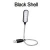 LED Mini Book Light Portable USB Reading Light Table Lamp Flexible 6leds USB Lamp for Power Bank Laptop Notebook PC Computer