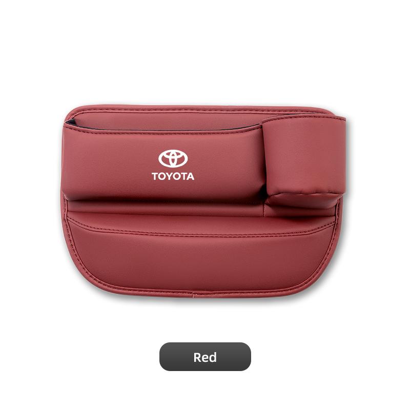 AOT1 NEW PU Leather Car Seat Storage Bag Multifunctional Gap Organizer Box For Toyota Gazoo Racing Corolla Crown Yaris Chr Auris Rav4400000