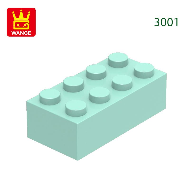 Нетоксичный 40 шт./лот 3001 2x4 Высокий 8-отверстий Строительный блок Moc Цветные детали Совместимые с Кирпичом DIY Детская игрушка Сборка Подарочная коробка