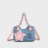 New Fashion Denim Cloth Large Capacity Hand To All Casual Lovely Shoulder Bag Chain Multi Function Oblique Crossbag