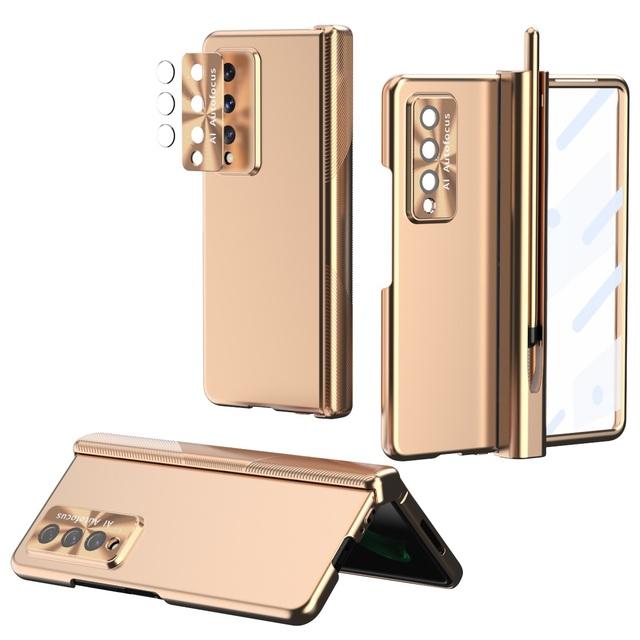 Магнитный кронштейн для Samsung Galaxy Z Fold 3 Fold 4 Покрытие корпуса Жесткий слот для ручки Шарнир Защитная пленка Крышка