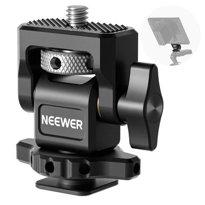 Крепление для монитора камеры NEEWER с холодным башмаком для поля, совместимое с Atomos Ninja, с регулируемым вращением и ручкой-клеткой, винт 1/4", для мониторов 5"-7", V,