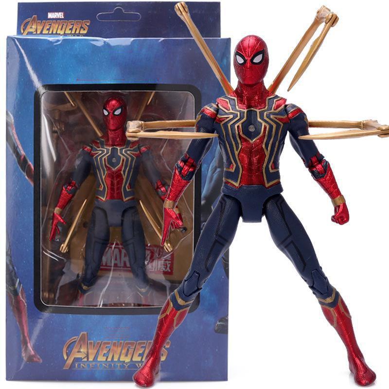 Marvel Avengers Superhero Amazing Spider-man Groot Thanos Action Figures Model Toy Perfect For Collectible Display
