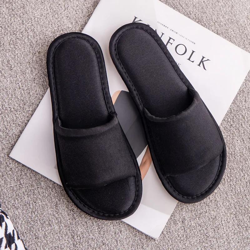 Тапочки женские домашние милые тапочки с бантом свадебные женские тапочки для пар мужские домашние сандалии на плоской подошве женские сексуальные туфли Pantuflas