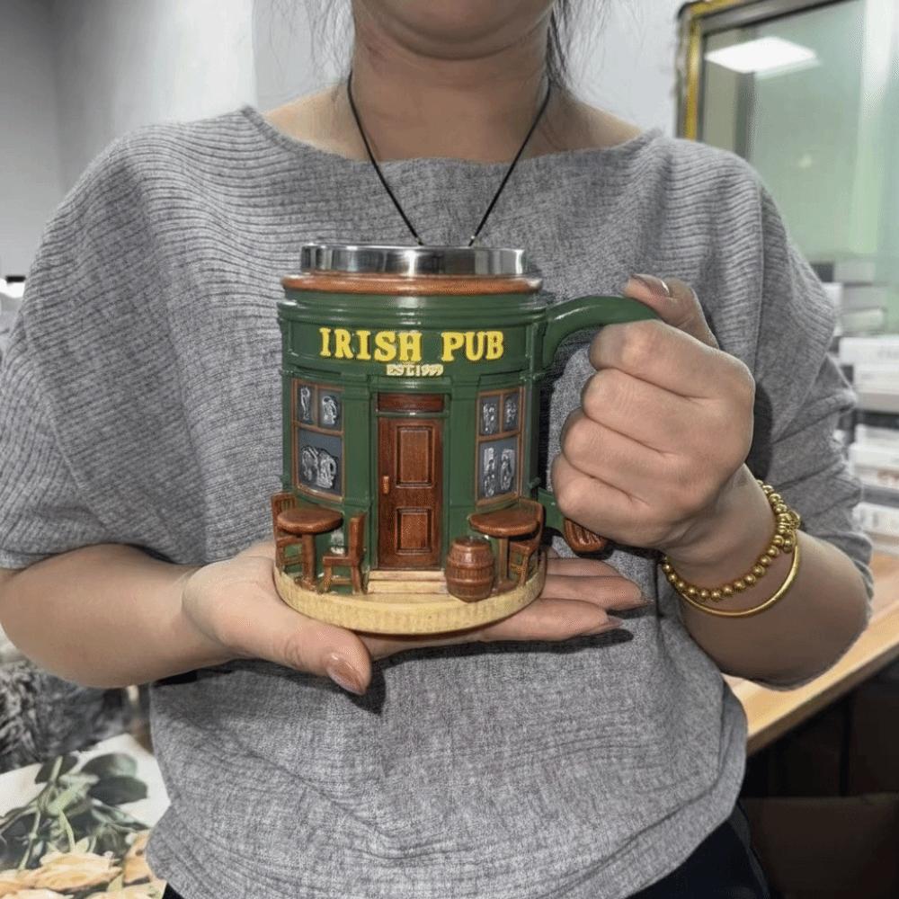 Stainless Steel Liner Pub Mug 300 ML Coffee Cup Perfect Decor 3D Resin Mug Desktop