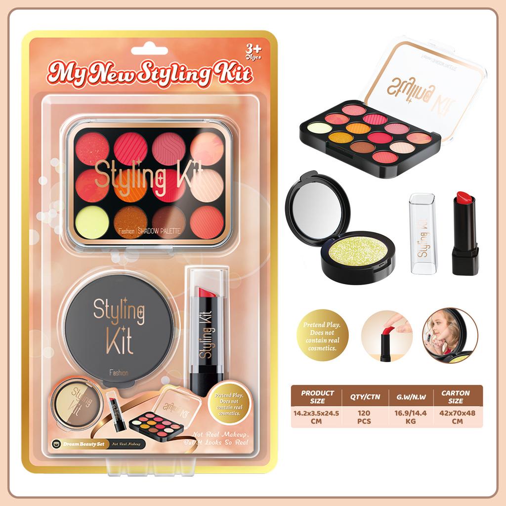 Girls Simulation Dressing Non-Smearing Makeup Children Cosplay Play House Toys Cosmetics Set