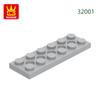 Нетоксичный 62 шт./лот 32001 Техническая пластина 2 x 6 с 5 отверстиями Строительный блок MOC Цветные аксессуары Совместимые с Brick DIY Детская игрушка