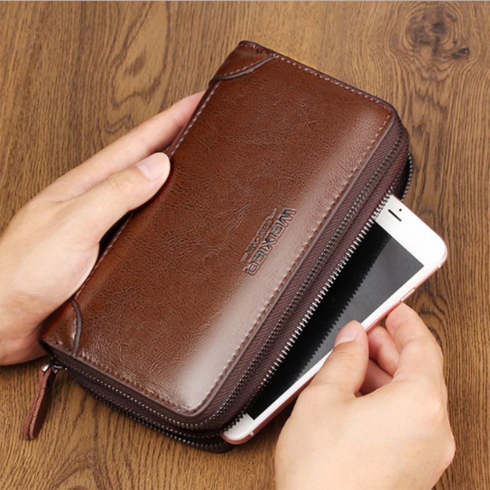 Мужская сумка- кошелек с отделами для телефона, денег и карт