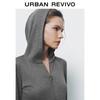 UR 2025 Women's Casual Sporty Letter Double-Zip Hooded Jacket