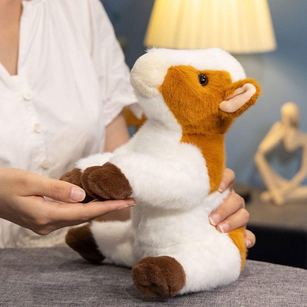 Симуляция Крупный рогатый скот Животное Плюшевая кукла Животное Корова Плюшевая игрушка Молочная корова Плюшевая кукла Украшение для дивана